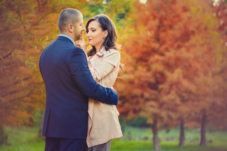 Fotograf nunta sedinta foto de logodna gradina botanica toamna