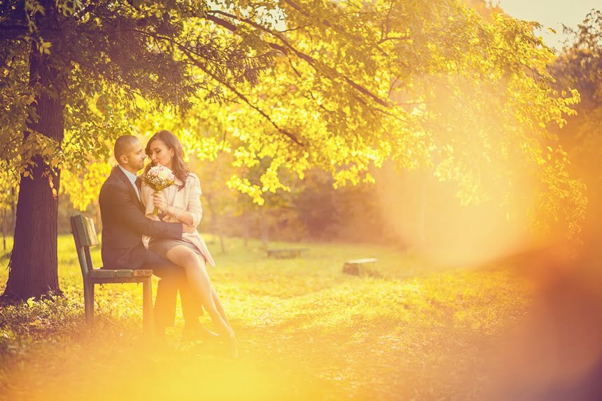 Claudiu Visan sedinta foto de logodna gradina botanica toamna